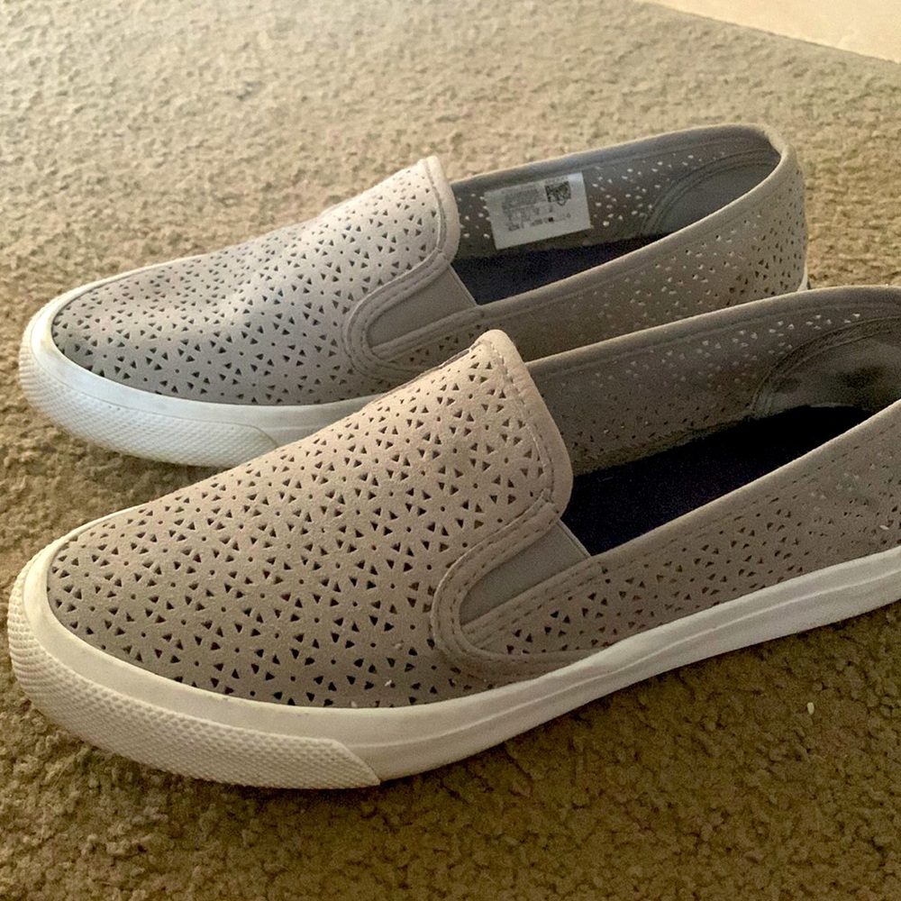 Grey Sperry’s, worn before!